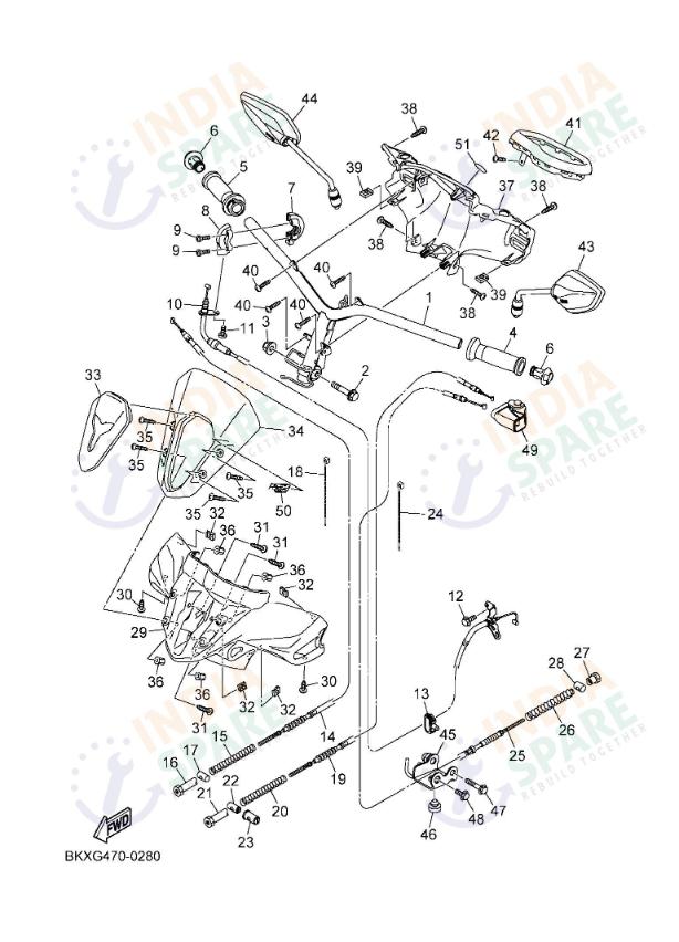 STEERING HANDLE & CABLE